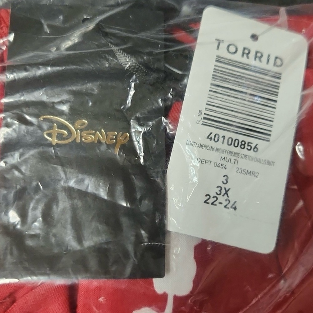 Torrid Disney Americana Mickey Friends Stretch Challis Button Front Romper Sz 3 - Picture 10 of 11
